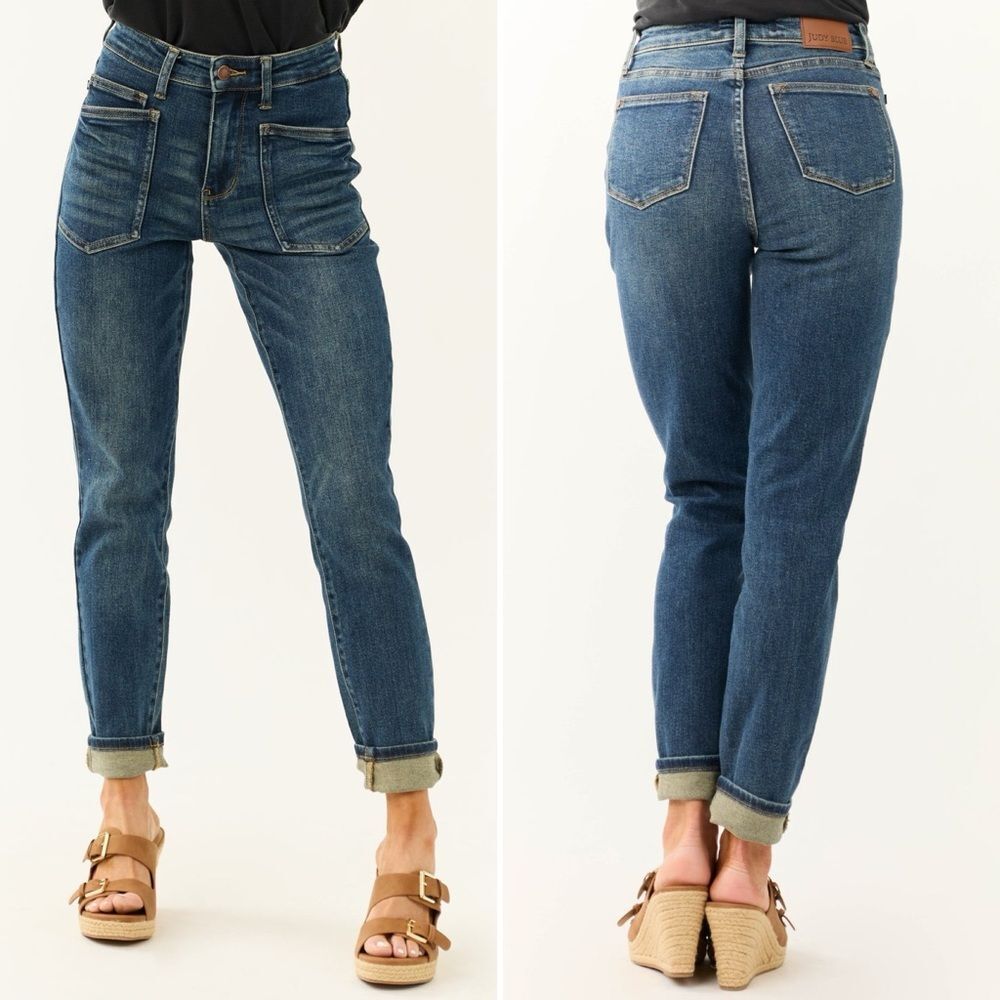 Judy Blue High Rise Classic Relaxed Jeans 26